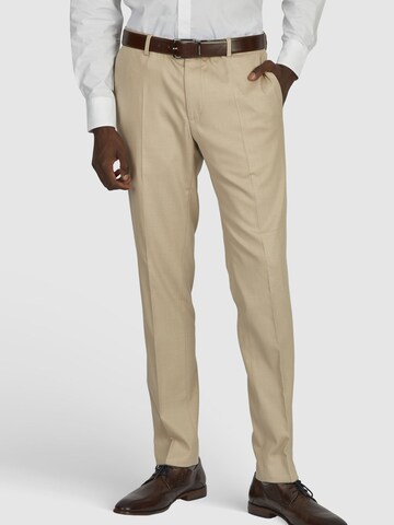 HECHTER PARIS Slimfit Broek in Beige: voorkant