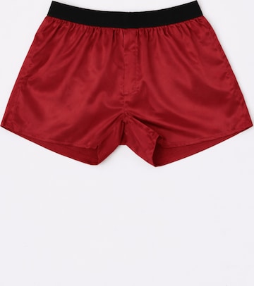 Boxer 'Silk Boxer Shorts' di HACOY in rosso: frontale
