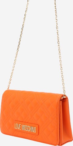 Love Moschino Clutch in Oranje: voorkant