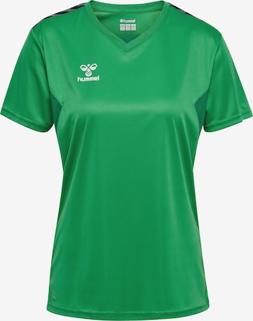 Hummel Functioneel shirt 'Authentic' in Groen: voorkant