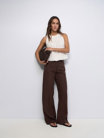 Salsa Jeans Top in Wit: voorkant