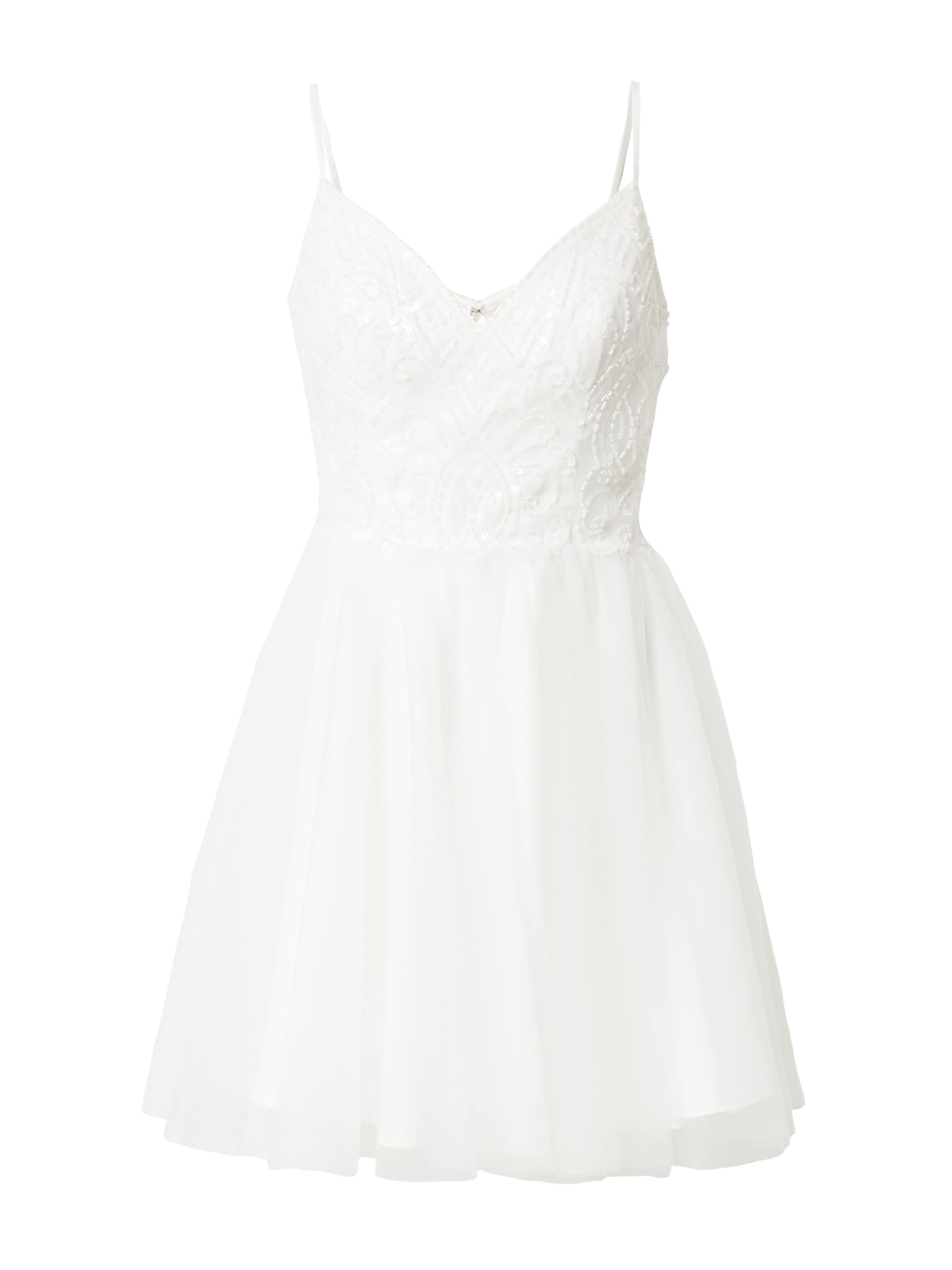 Laona Cocktail Dress in White: front