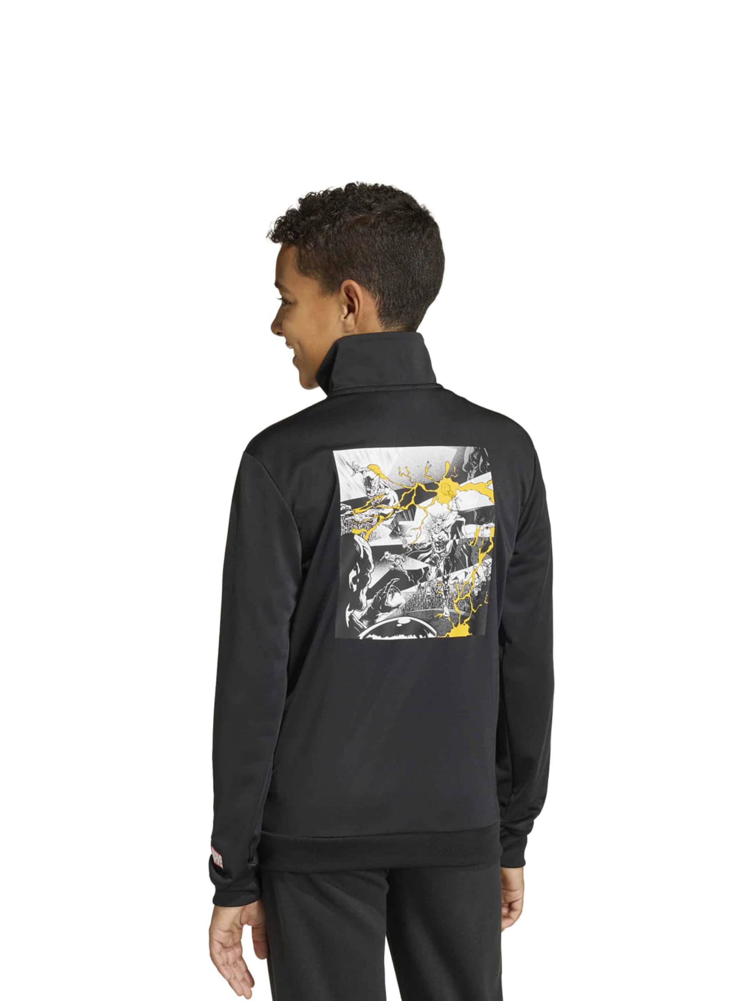 Veste de sport 'Real Marvel Avengers' ADIDAS PERFORMANCE en noir : devant