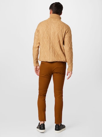 Regular Pantalon chino TOM TAILOR en marron