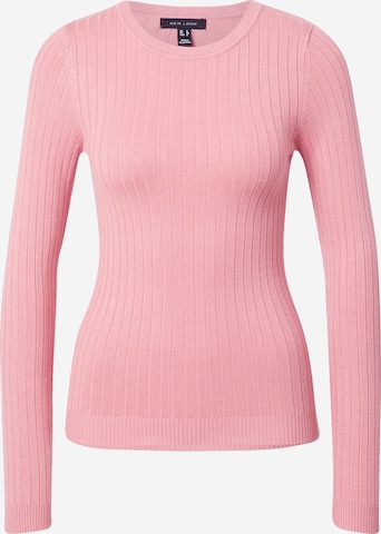 NEW LOOK Sweater in Pink: front