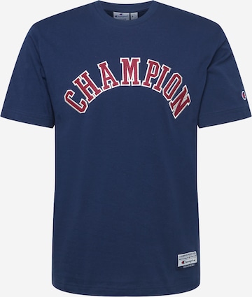 Champion Authentic Athletic Apparel Тениска в синьо: отпред