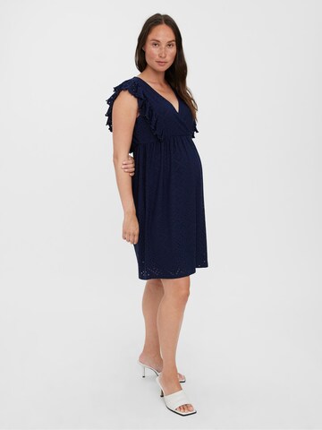 Vero Moda Maternity Jurk 'TASSA' in Blauw