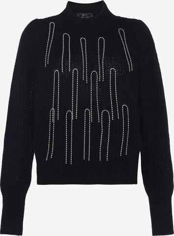 Pull-over faina en noir : devant