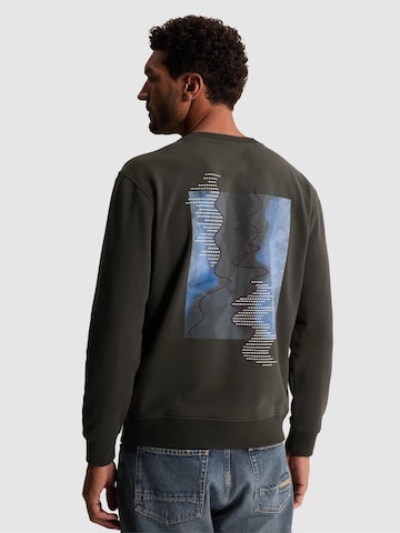 Felpa 'Sweatshirt with back graphic and chest logo' di CAST IRON in grigio: frontale