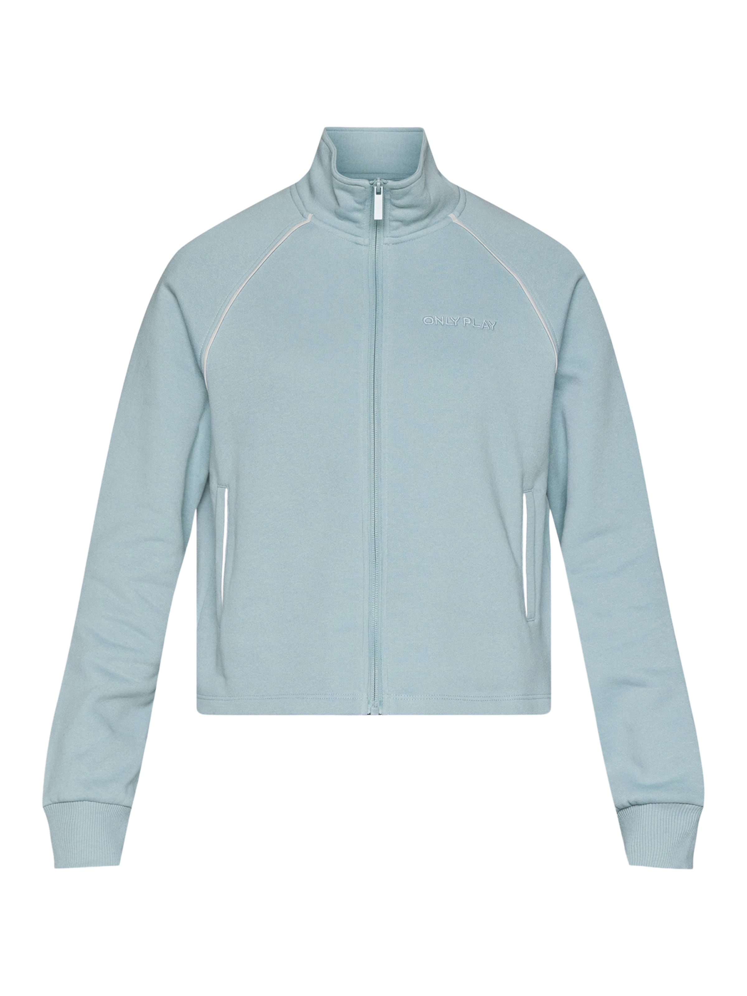 ONLY PLAY - Casaco de treino em moletão em azul: frente