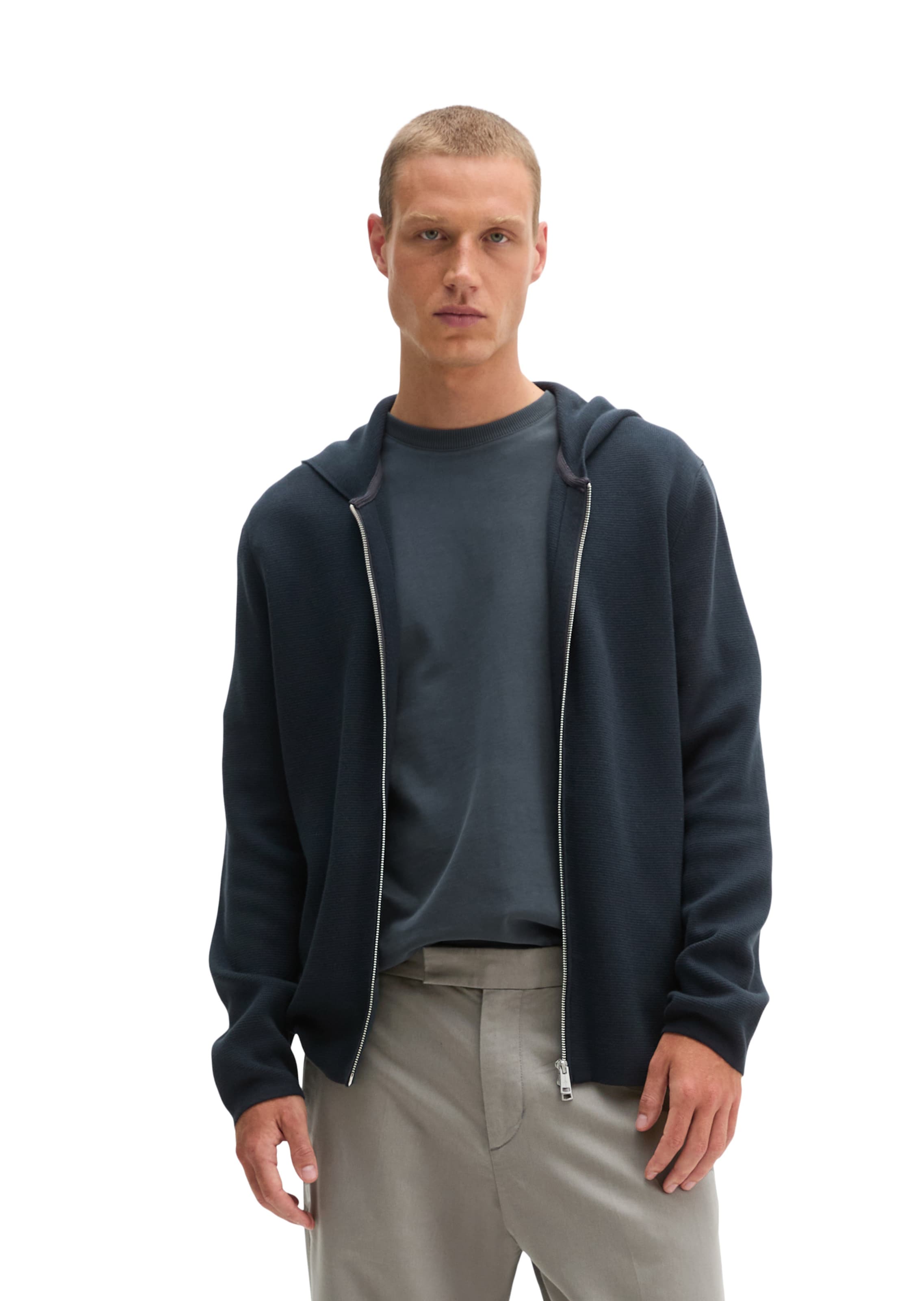 Vestes en maille Marc O'Polo en bleu : devant