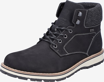 Rieker Lace-Up Boots in Black: front