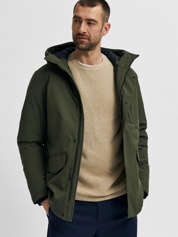 Giacca invernale 'Piet' di SELECTED HOMME in verde