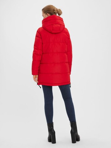VERO MODA Winter Jacket in Red