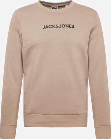 JACK & JONES Mikina 'You' – hnědá: přední strana