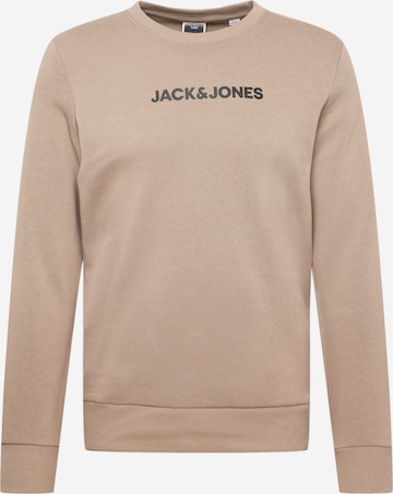 JACK & JONES Sweatshirt 'You' in Bruin: voorkant