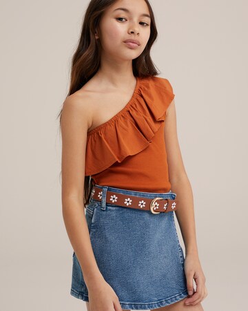 WE Fashion Shirt in Brown: front