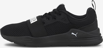 PUMA Athletic Shoes 'Wired Run' in Black: front