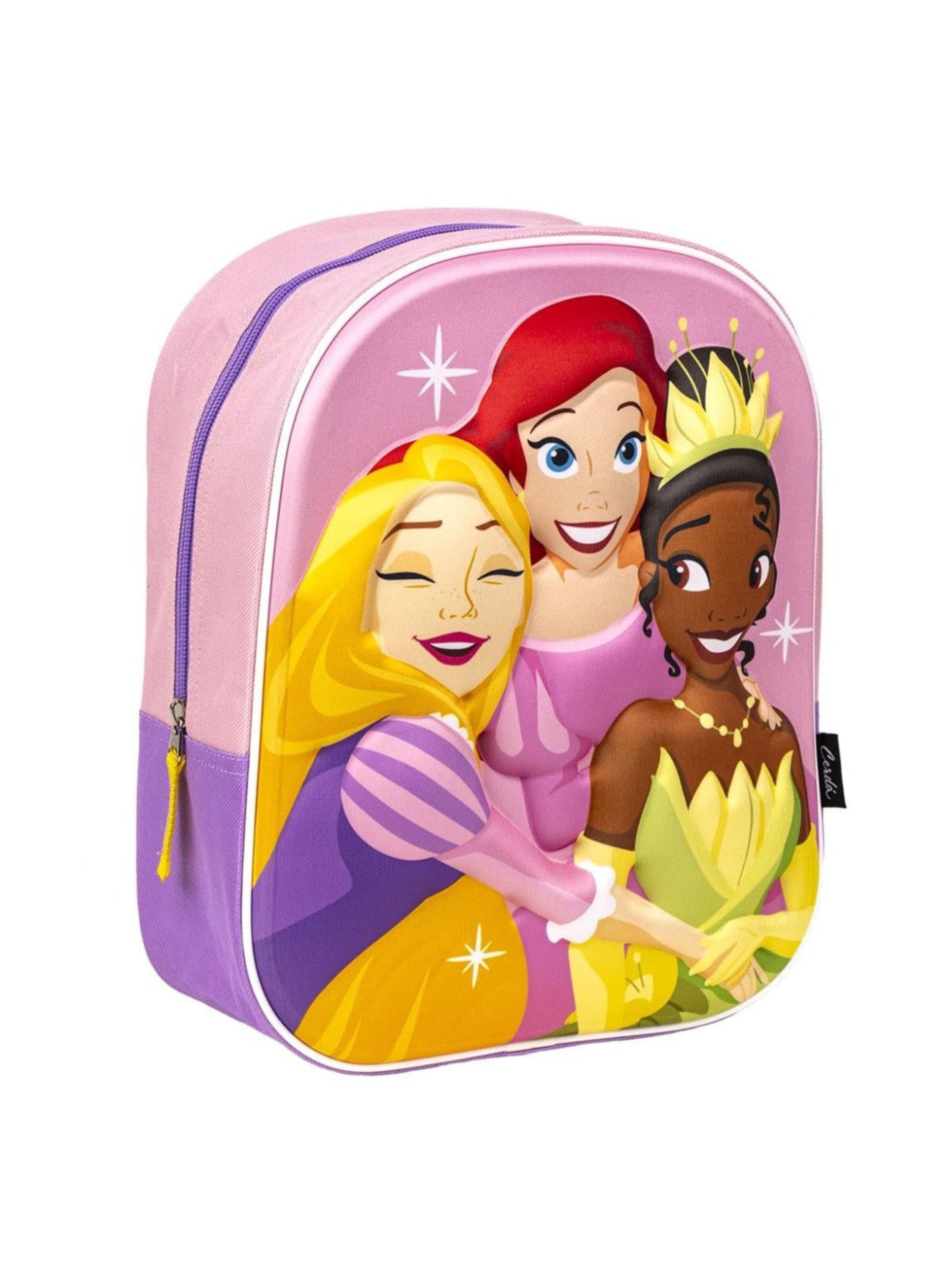 DISNEY Rugzak 'Disney Prinsessen Rugzak 3D Hoogte 31cm' in Roze: voorkant