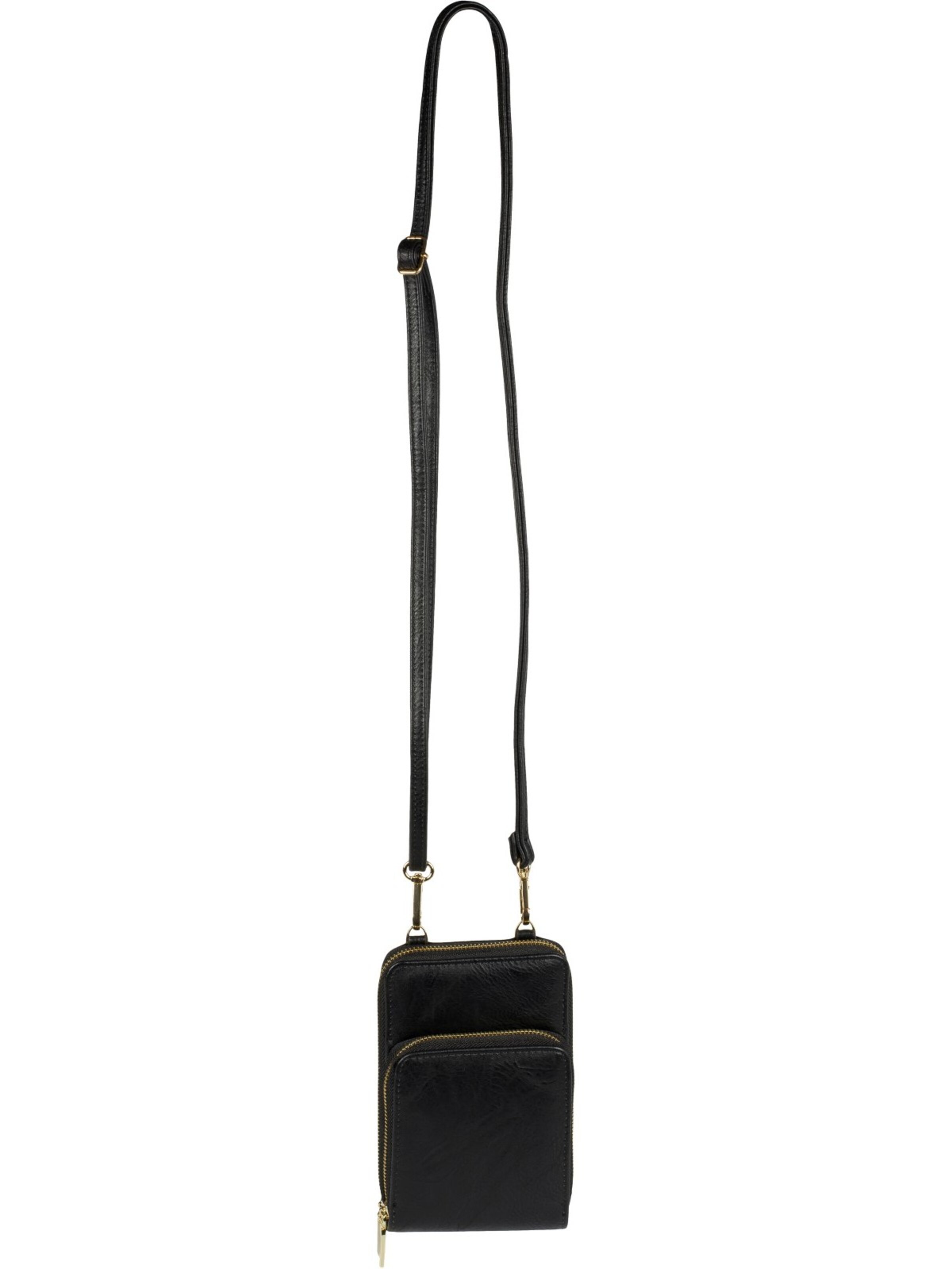styleBREAKER Umhängetasche 'Mini Umhängetasche Einfarbig - RFID Schutz'‌‌‌‌‌ in Schwarz