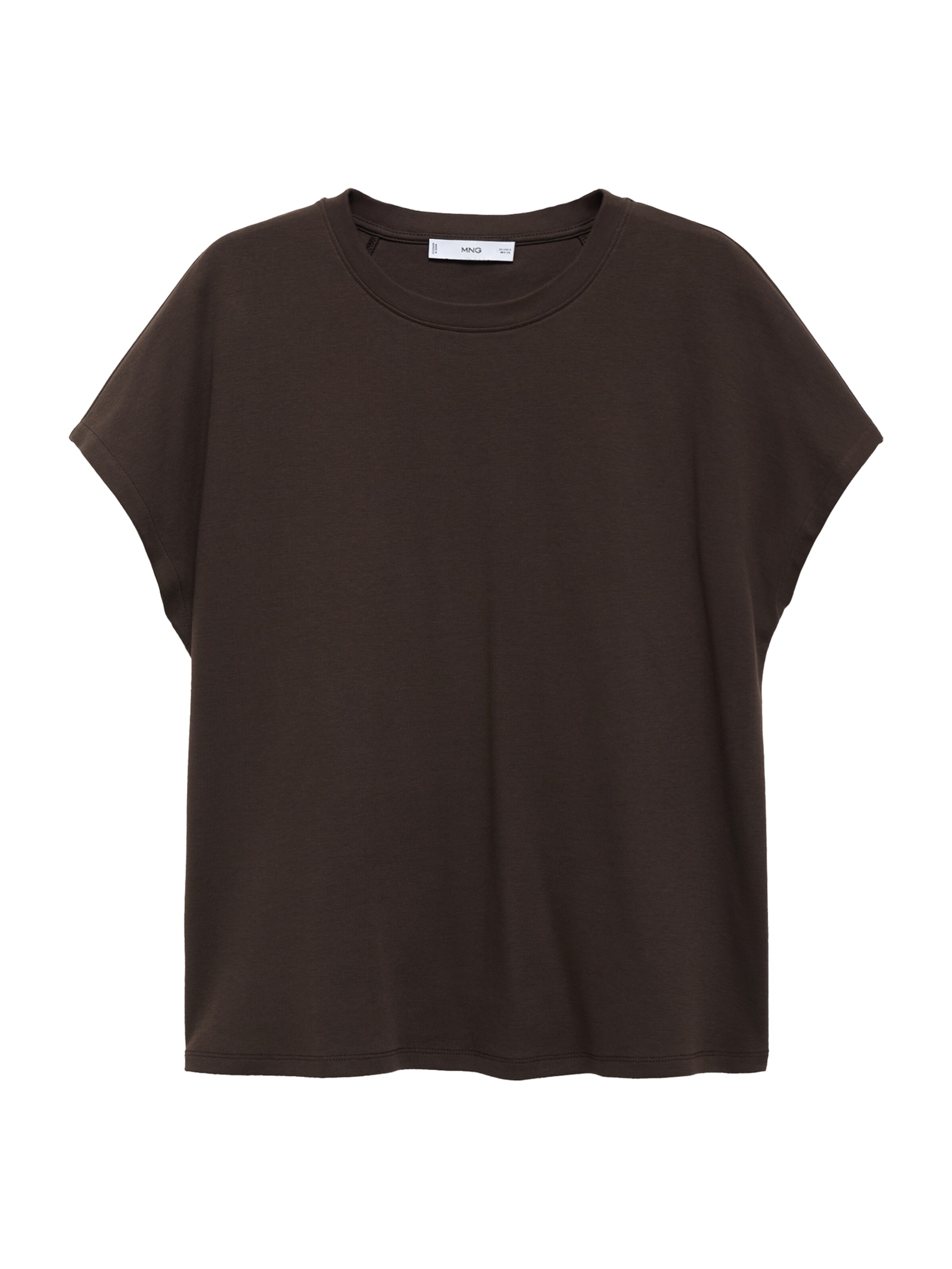 MANGO Тениска 'SEVILLA' в кафяво: отпред