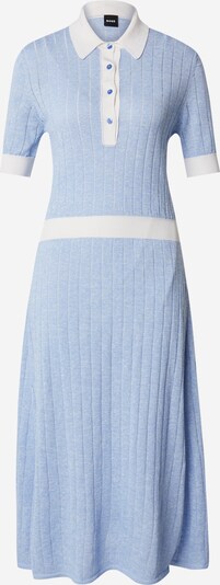 Megzta suknelė 'Faronka' iš BOSS, spalva – šviesiai mėlyna / balta, Prekių apžvalga