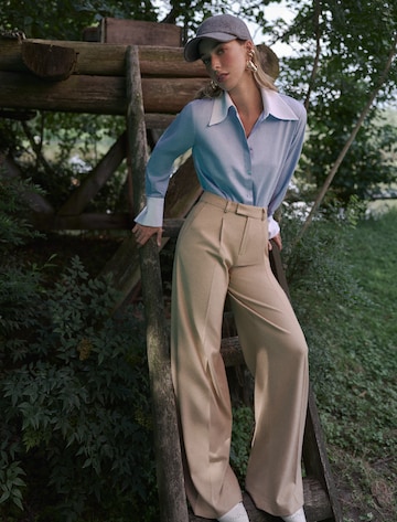 Koton Wide leg Bandplooibroek in Beige