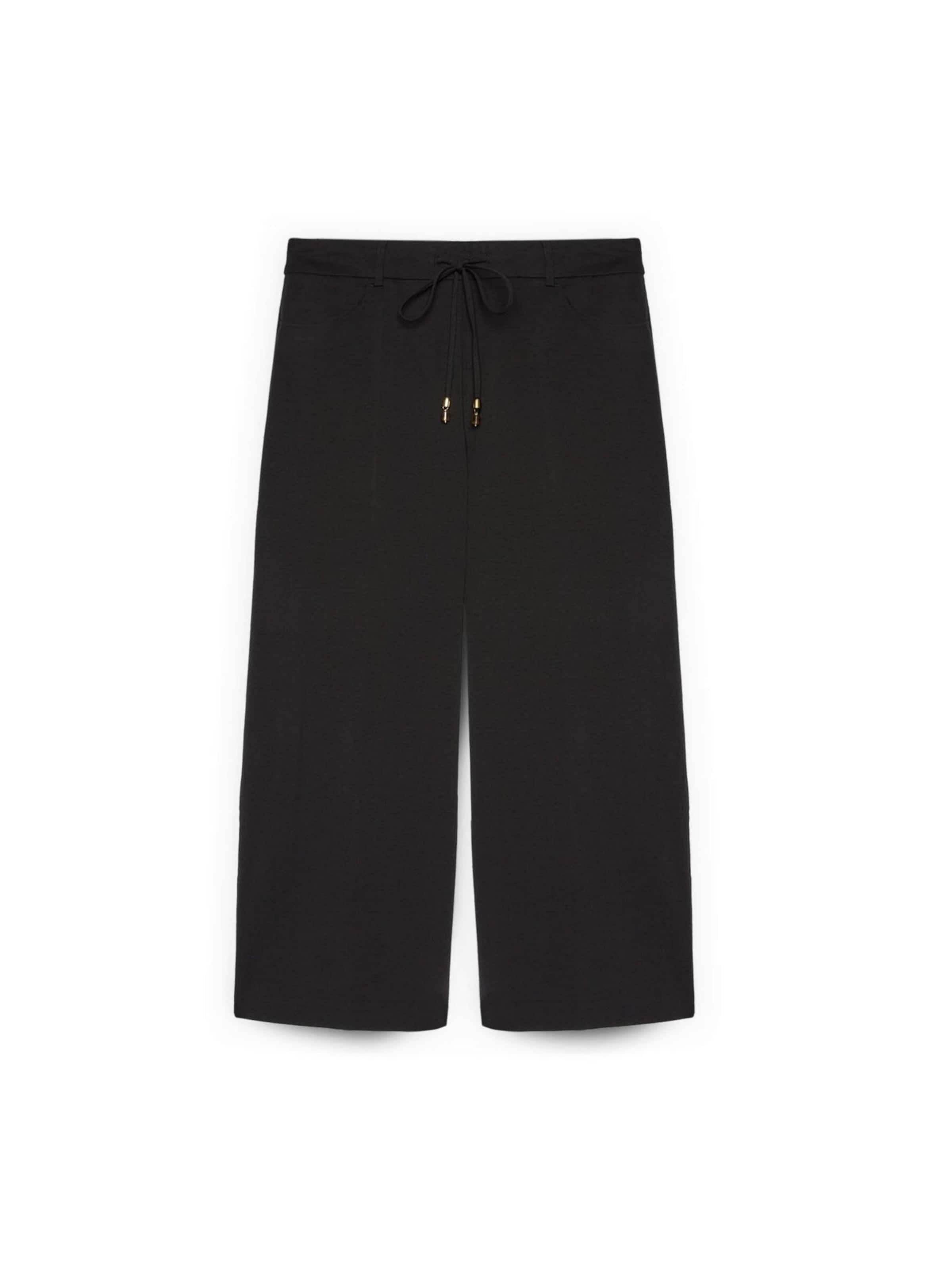 Fiorella Rubino Tapered Trousers in Black: front