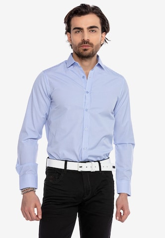 CIPO & BAXX Regular fit Button Up Shirt in Blue