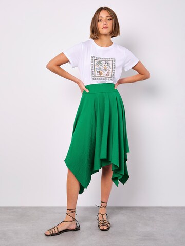 Jupe ' ' Apricot en vert : devant