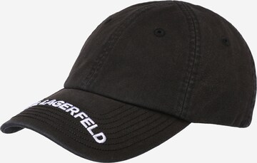 Karl Lagerfeld Cap 'ESSENTIAL' in Black: front