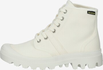 Palladium Lace-Up Ankle Boots in White