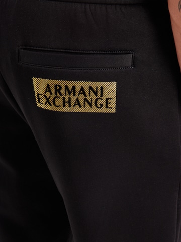 ARMANI EXCHANGE Tapered Housut värissä musta