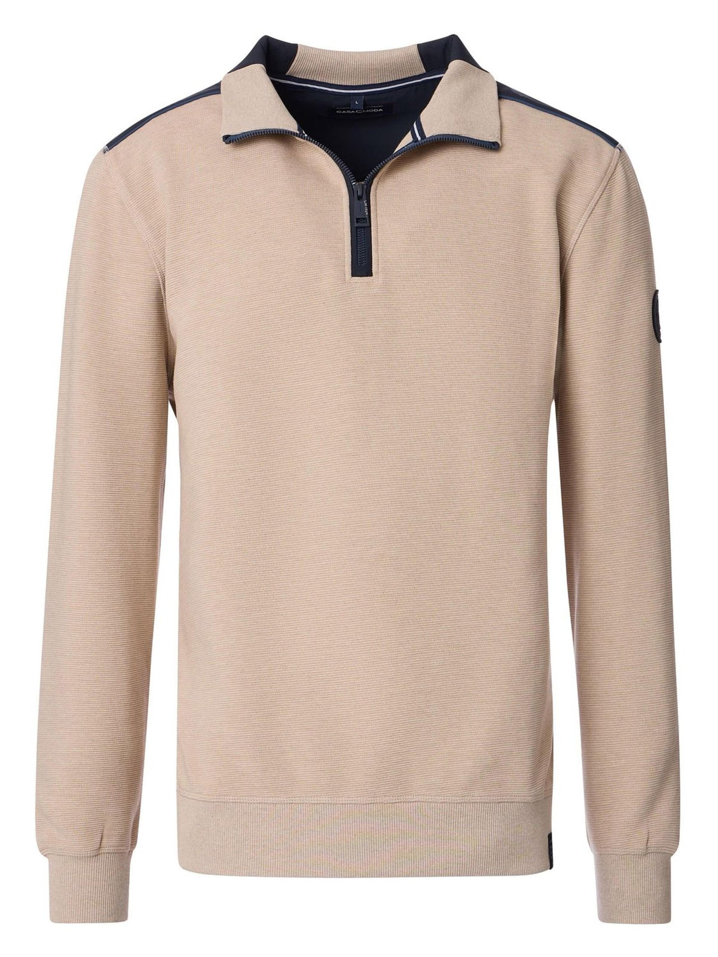 CASA MODA Sweatshirt in Beige: voorkant