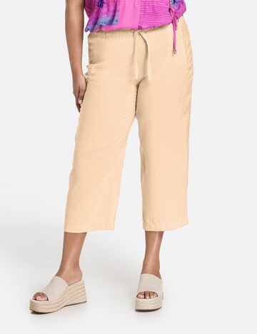 SAMOON Regular Pants in Beige: front