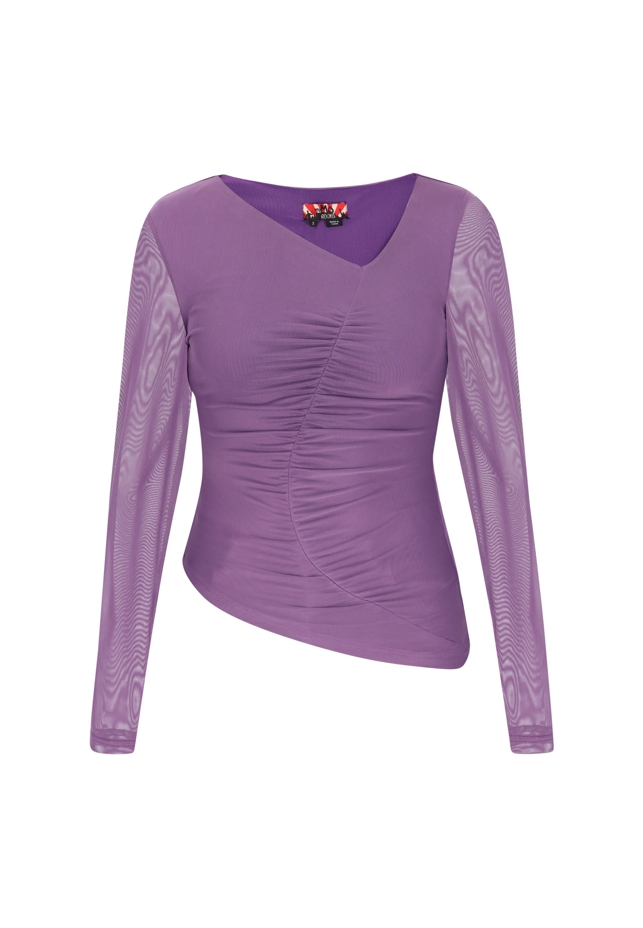 myMo ROCKS Shirt in Lila: voorkant