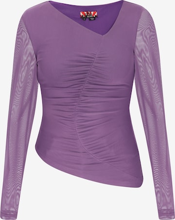 myMo ROCKS Shirt in Lila: voorkant