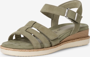 Tamaris Pure Relax Páskové sandály – zelená: přední strana