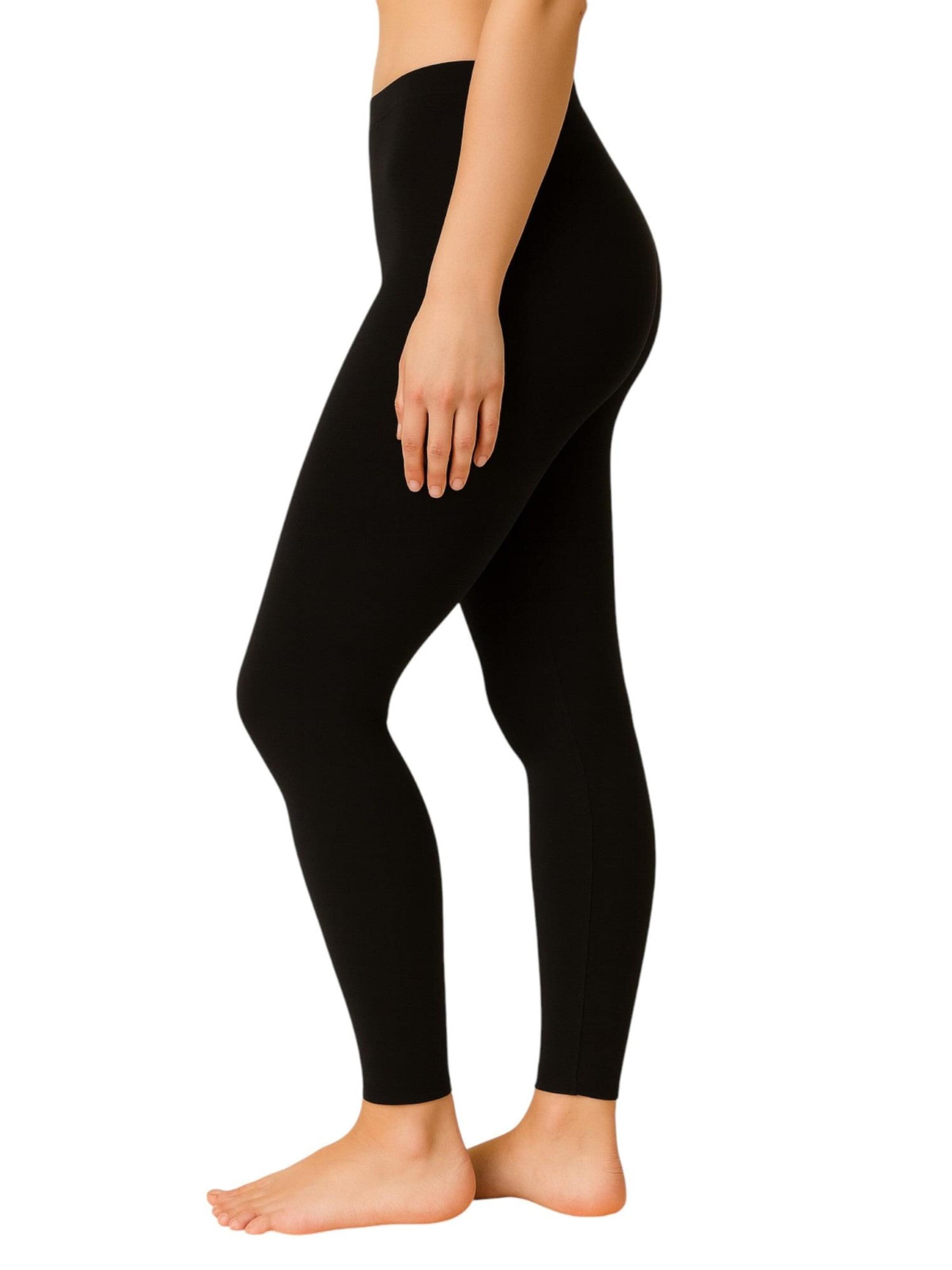 fashionshowcase Slimfit Leggings 'THERMALINE'‌‌‌ in Schwarz