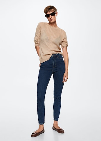 MANGO Skinny Jeansy 'Anne' w kolorze niebieski