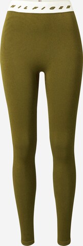 Skinny Pantalon de sport TOMMY HILFIGER en vert : devant