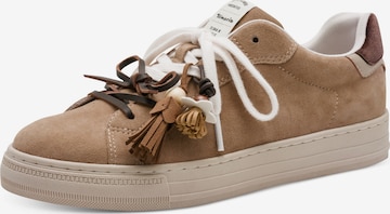 Sneaker bassa di Tamaris in beige: frontale