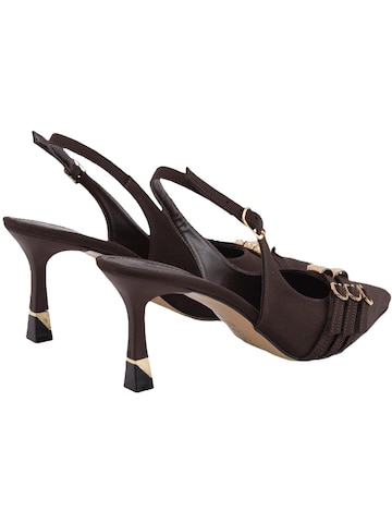 Limoya Slingback Pumps 'Rosig' in Brown