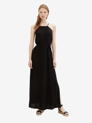 TOM TAILOR DENIM Καλοκαιρινό φόρεμα σε μαύρο: μπροστά