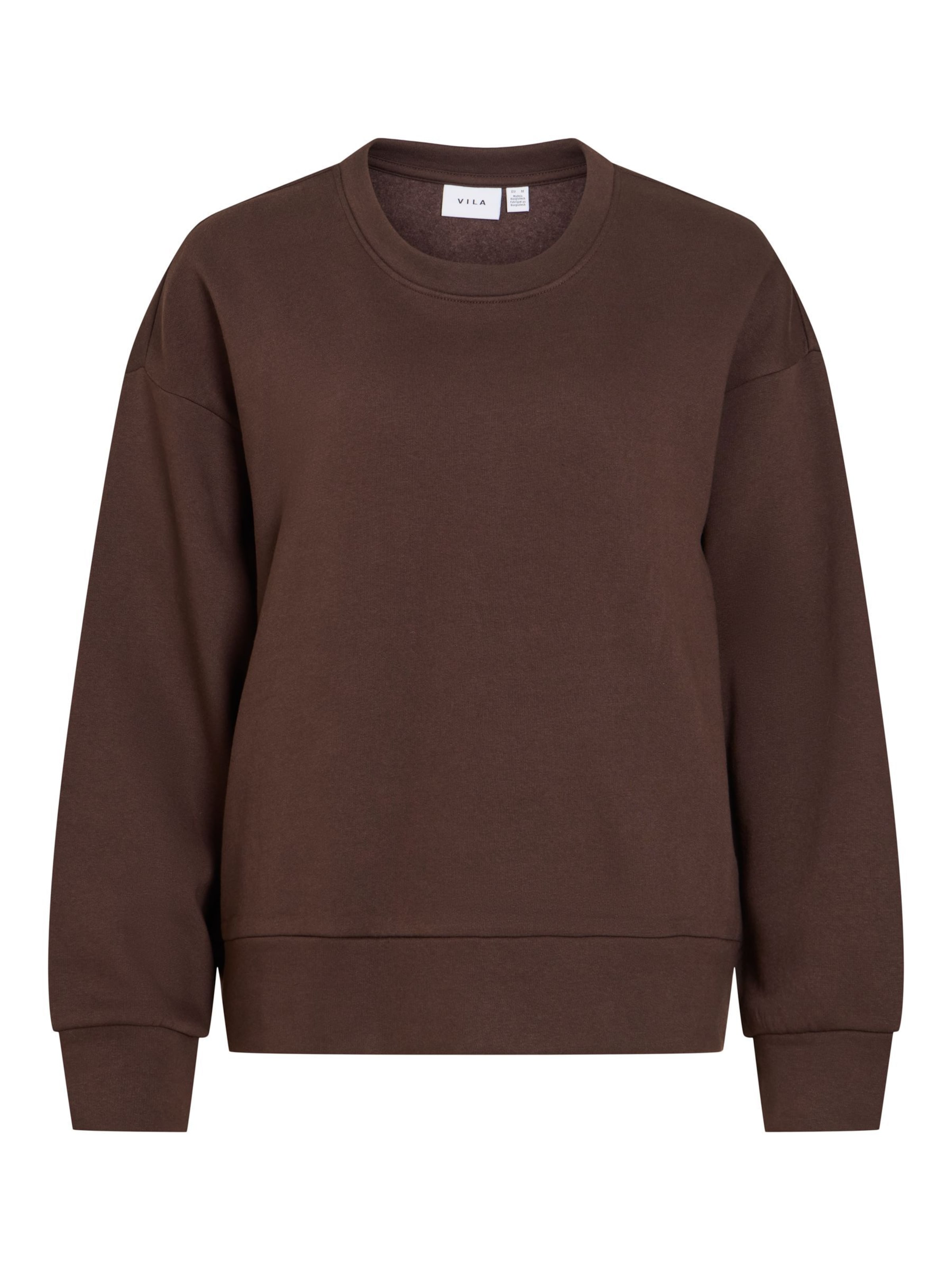 VILA Sweatshirt 'VIVera' in Bruin: voorkant