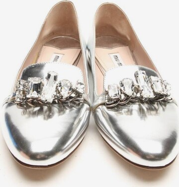 Miu Miu Flats & Loafers in 35 in Silver