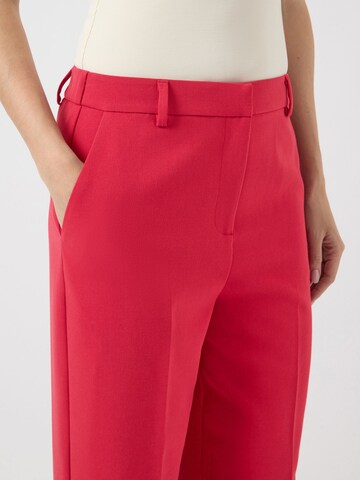 YAS Wide Leg Bukser med fals 'YASLikka' i rød