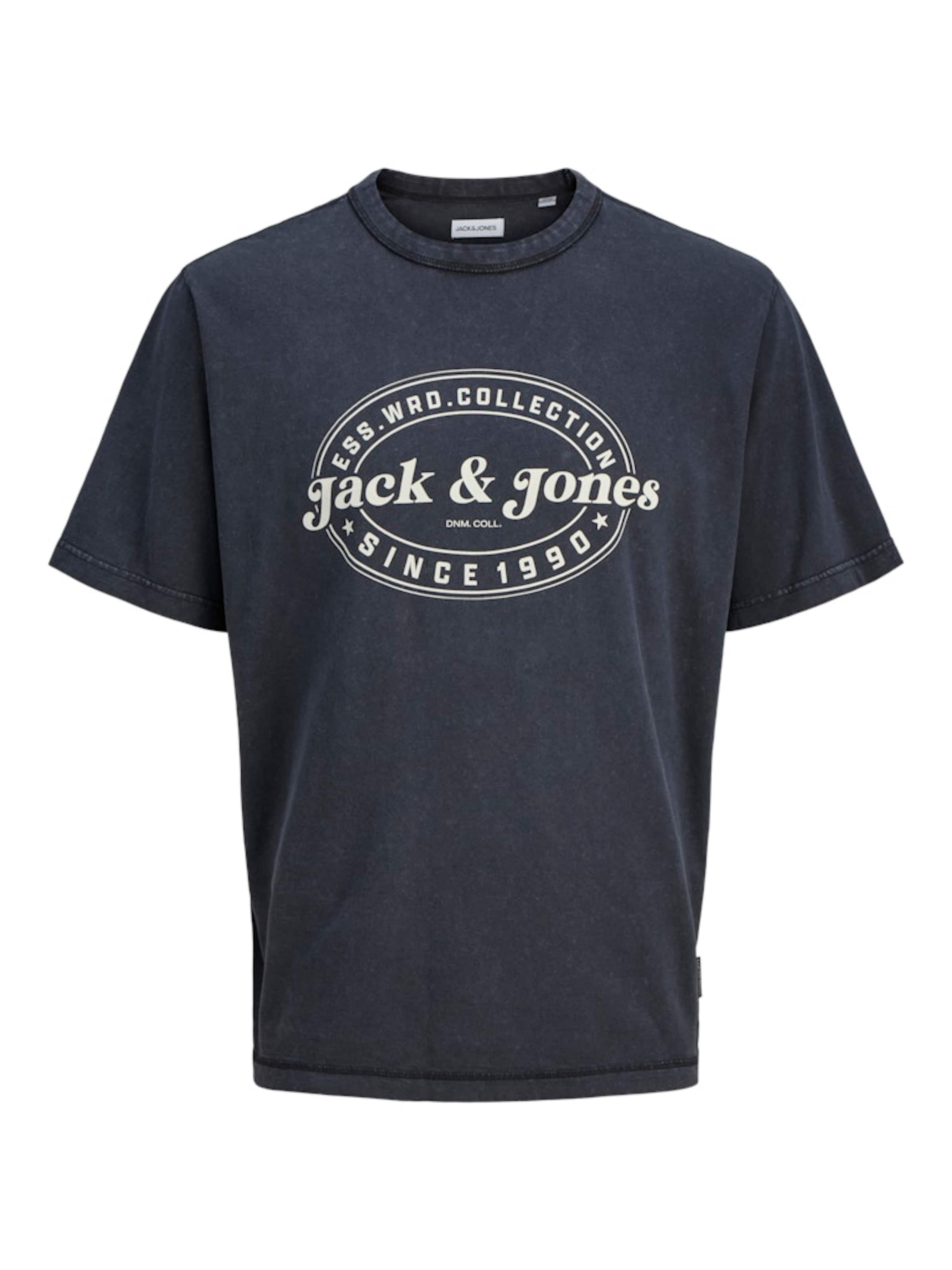 JACK & JONES Футболка 'JJEDover' в Черный: спереди