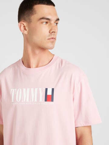 Tommy Jeans - Camiseta en rosa