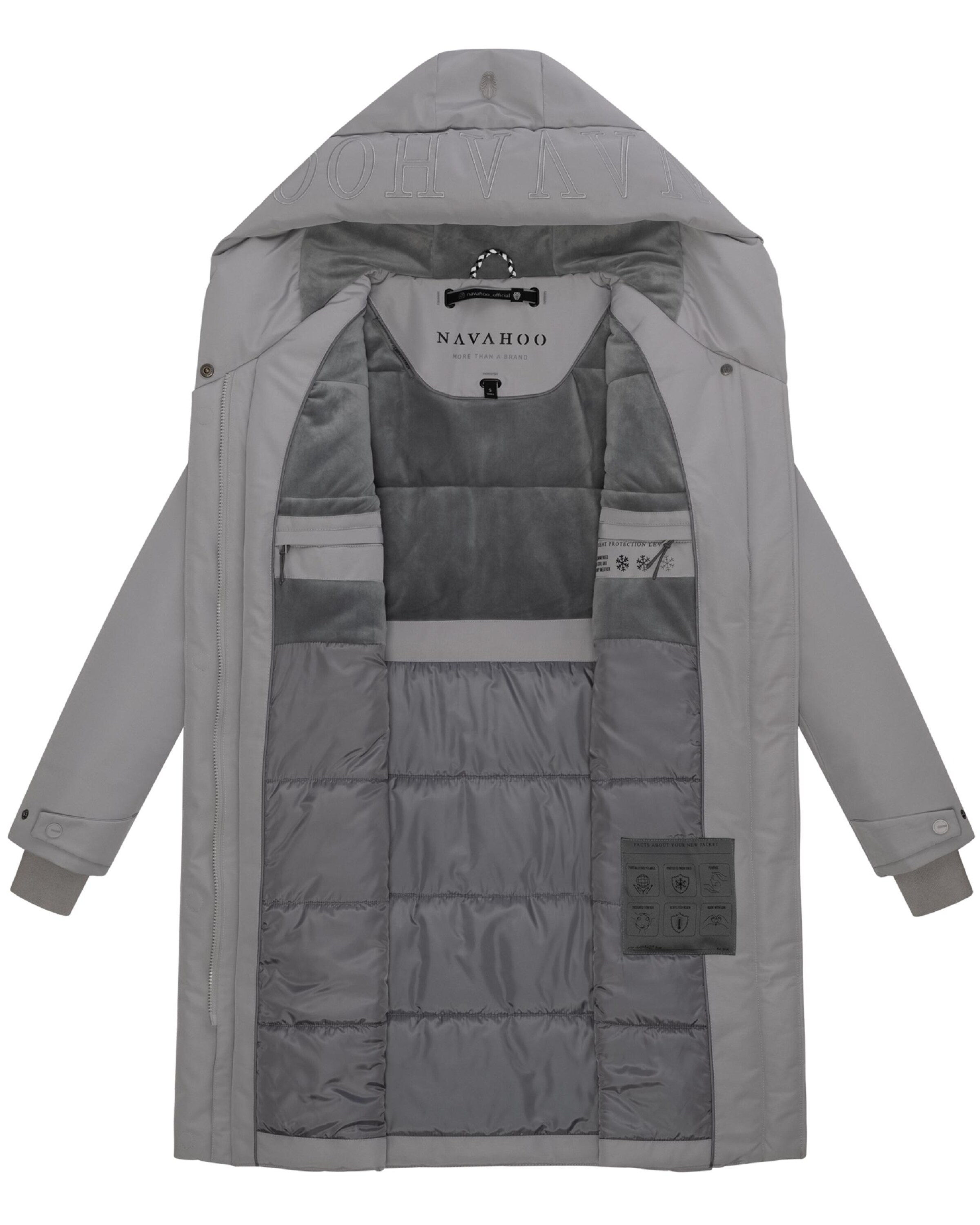 NAVAHOO Зимнее пальто 'Domingaa 14' в Серый